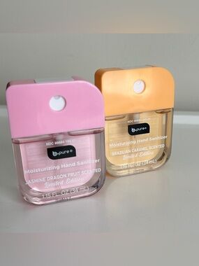 B-Pure Scented Hand Sanitizer Sprays Jasmine Dragonfruit Brazilian Caramel